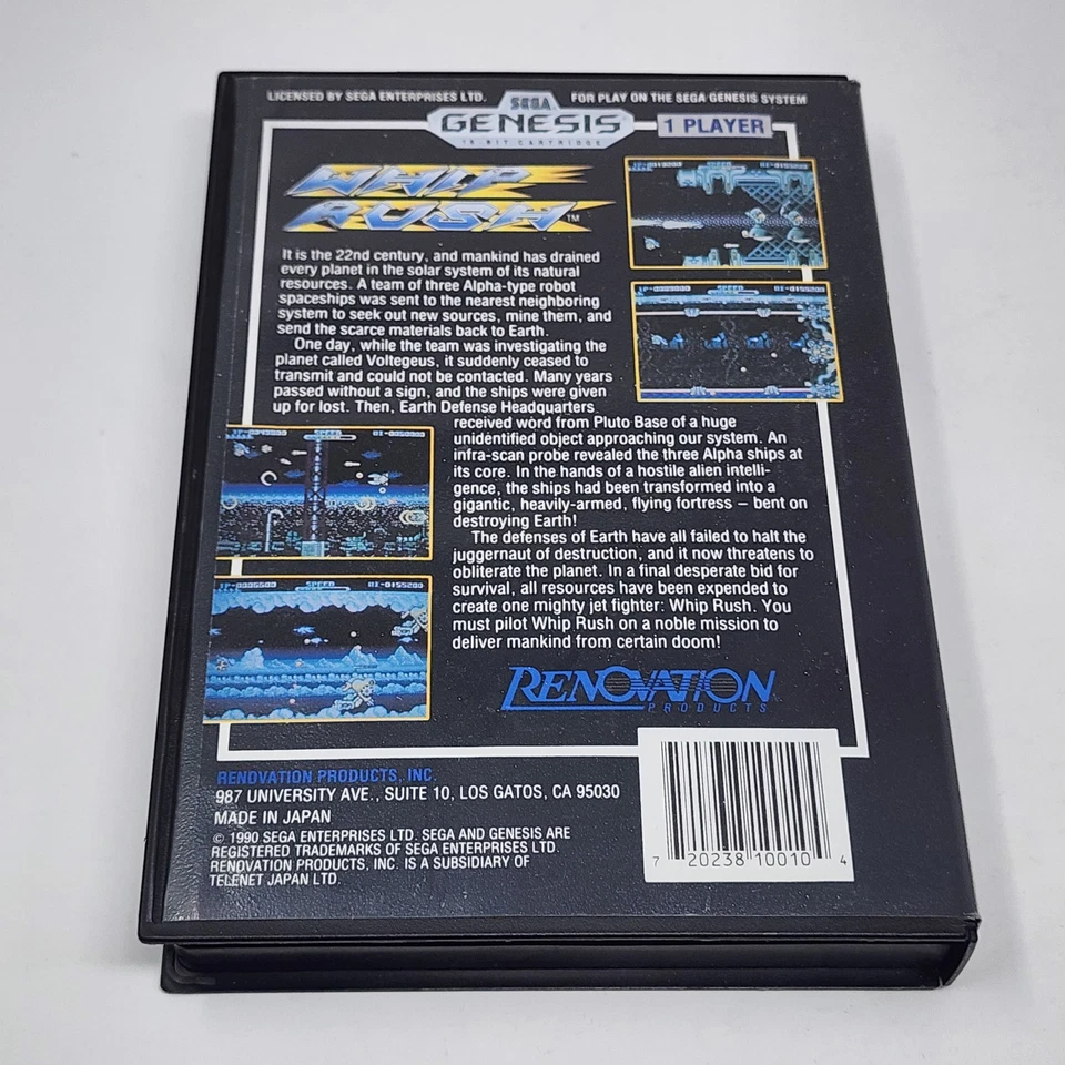 Whip Rush (Sega Genesis) Complete CIB TESTED - Image 3 of 4