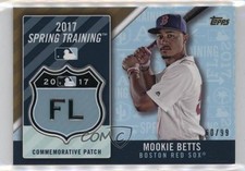 2017 Topps MLB Spring Training Logo Gold 60/99 Mookie Betts #MLBST-MB Patch 07i7