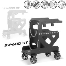 STAHLWERK Schweißwagen mobiler Gerätewagen für Schweißgeräte und Plasmaschneider