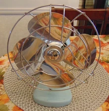 Vintage Knapp Monarch Kwik Kool Electric Fan Model 1-202C -  Works
