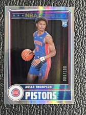 🔥1/1! AUSAR THOMPSON 2023 HT ROOKIE CARD REFRACTOR PISTONS JERSEY #'D 9/199!🔥
