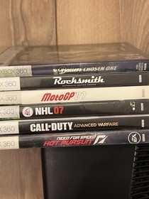 Microsoft Xbox 360 S 1439 320 GB Console Bundle 17 Games Controller Tested Black