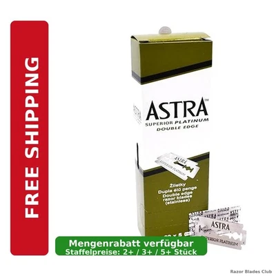 ASTRA Superior Platinum Rasierklingen – 100/200/300/400/500/1000 Stück – Double