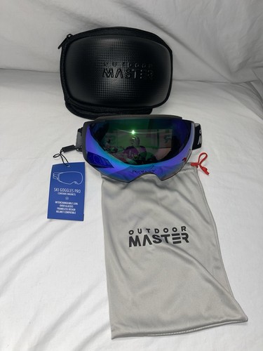 OutdoorMaster Occhiali da Sci PRO - Lente intercambiabile senza montatura NUOVO - Foto 1 di 3