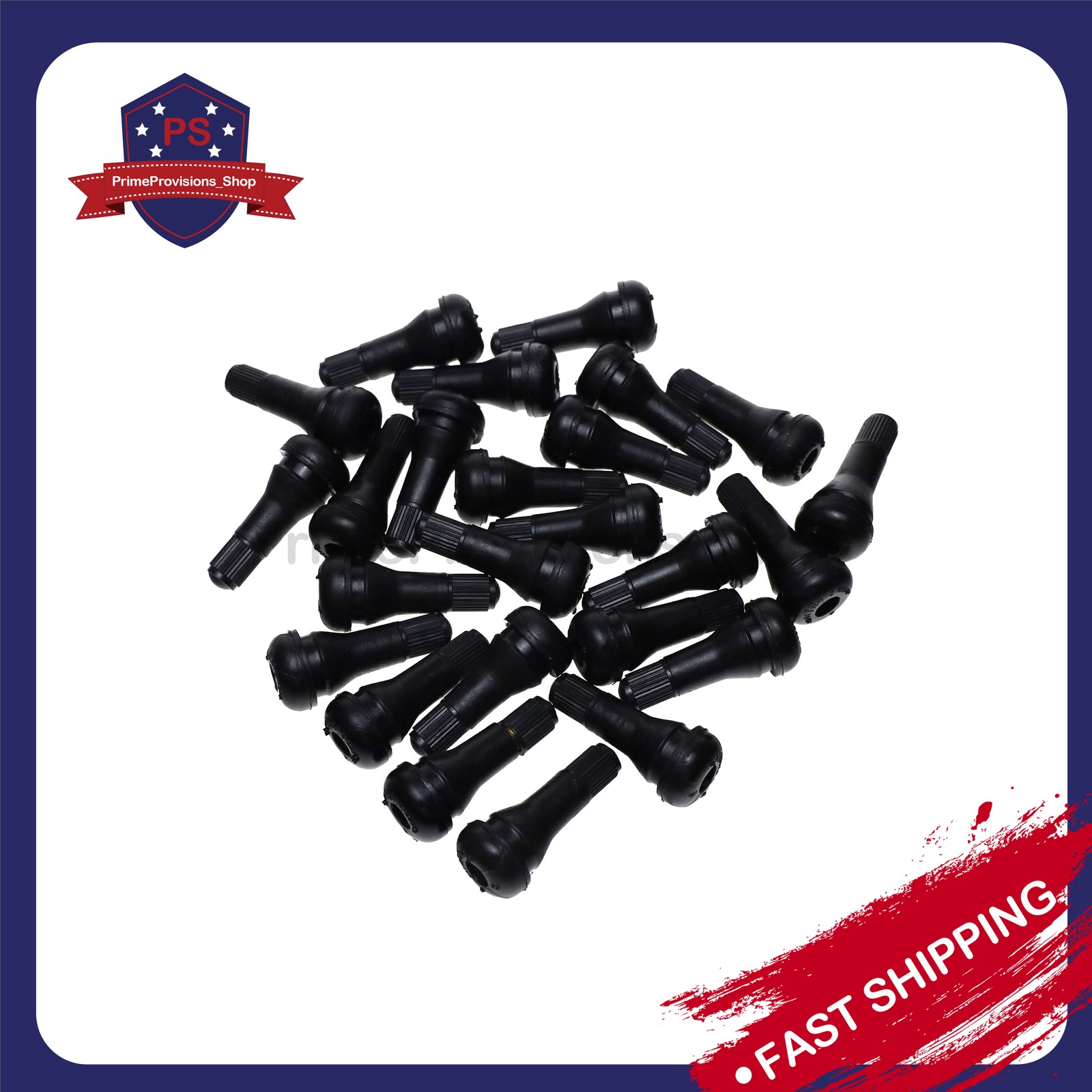 LOT 25 TR 413 Rubber Tire Valve Stems Short Snap-In Most Popular Valve Black