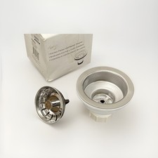 Delta Faucet 72010 Flange and Basket Strainer Kitchen Sink, Chrome Finish 