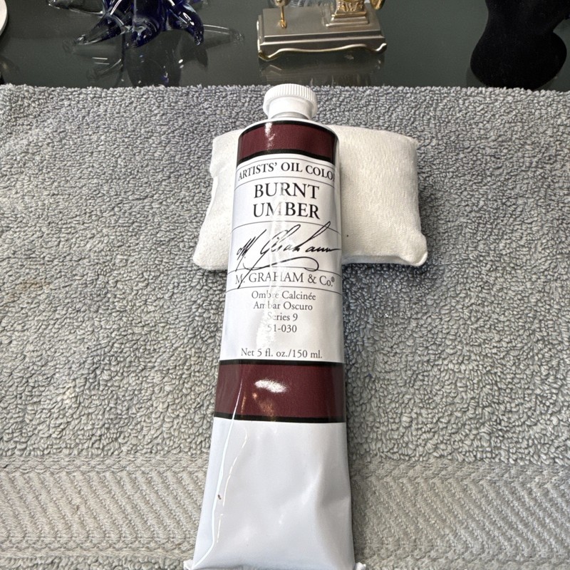  M. Graham Artist Oil Paint Burnt Umber 5oz Tube Kitchen