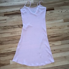 Victoria  s Secret Sheer Lingerie Slip Midi Dress Light Pink Small