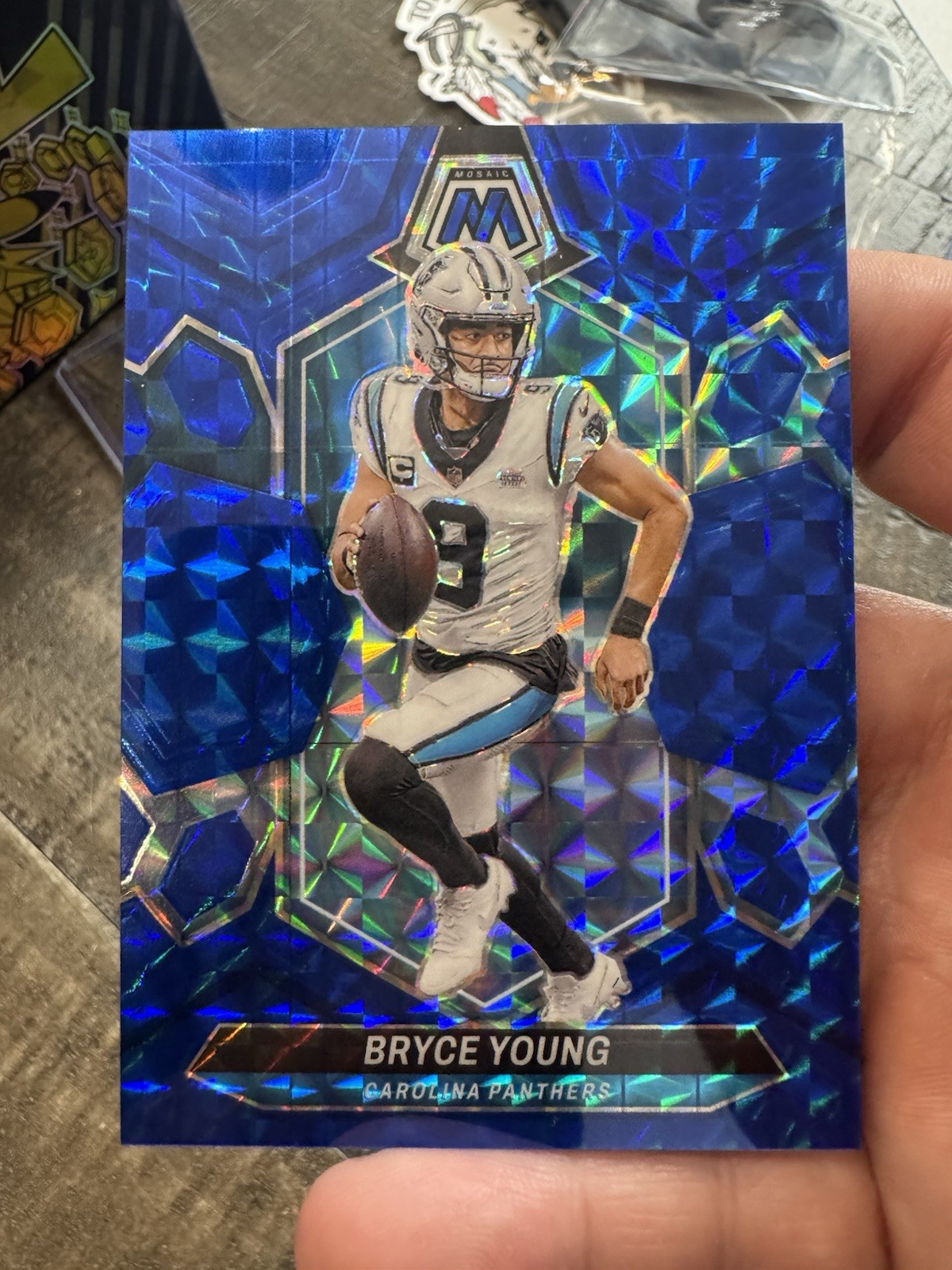 2024 Panini Mosaic - Bryce Young #29 Blue Mosaic Prizm /99
