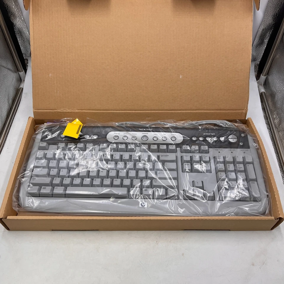 Vintage NOS HP SK 5181 Wired PS/2 Desktop Computer Keyboard 5185-1596 Clicky - Image 2 of 4