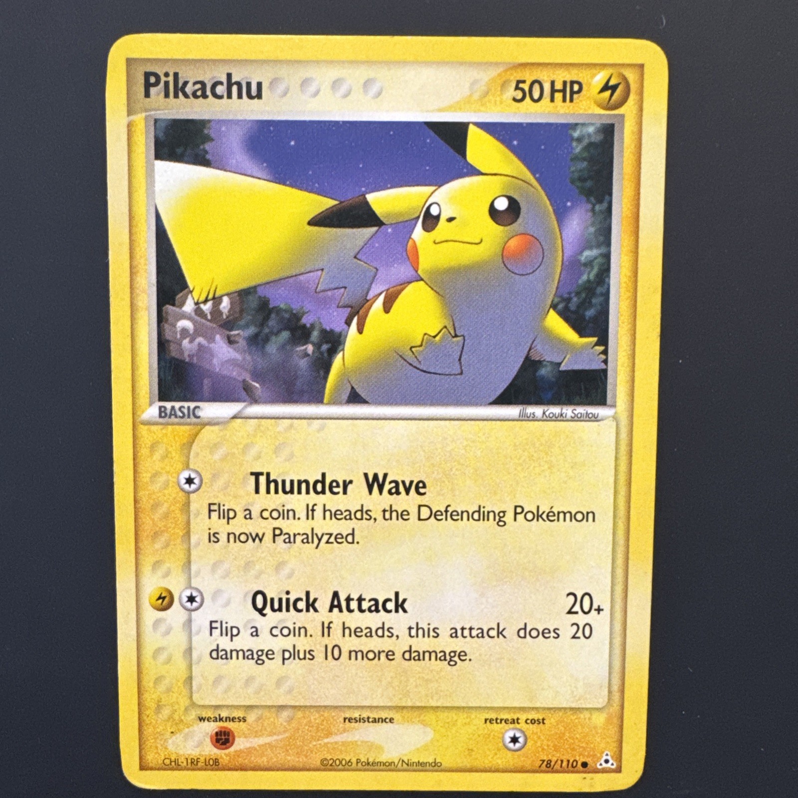Pokemon TCG Card 2006 EX Holon Phantoms - Pikachu 78/110