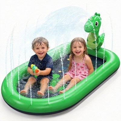 Thrillza Splash Pads for Toddlers 1-3, 102 inches x 87 x 59