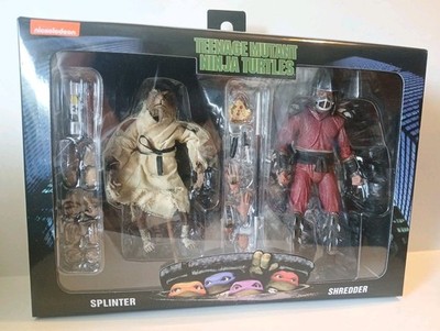 NECA 1990 TMNT Movie 7  Splinter and Shredder - NEW SEALED 2-Pack