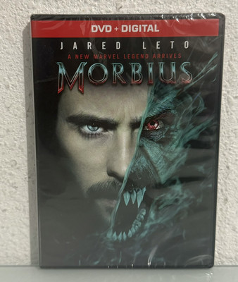 Morbius (DVD, 2022) New Sealed Jared Leto Ships FREE Marvel Legend Arrives