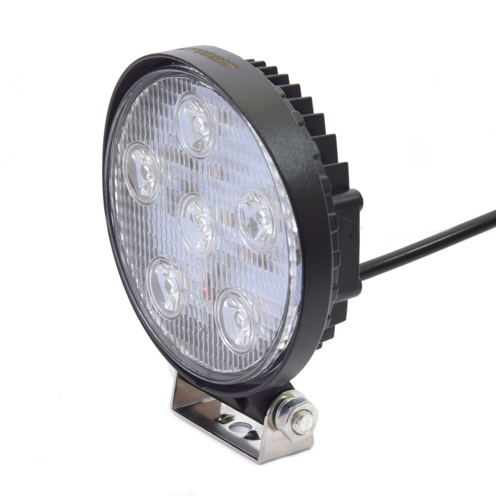 Feux de travail 6 LED ronds 115mm 12V projecteurs étanches pour tracteur