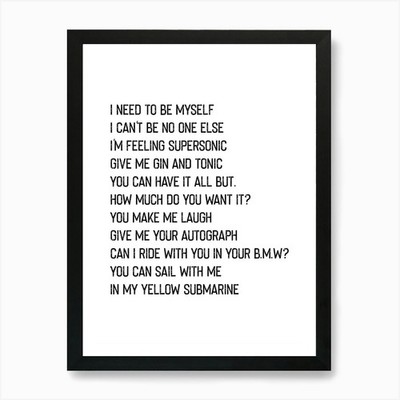 Supersonic 2 Kunstdruck gerahmt Wandbild Poster Leinwanddruck Bild