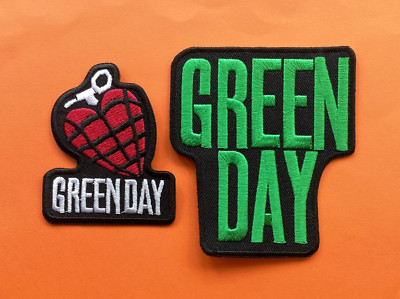 GREEN DAY PUNKS NOT DEAD BESTICKTE HOCHWERTIGE PATCHES zum Aufbügeln oder Aufnähen x 2