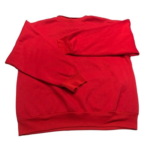 Felpa Vintage Karen Blake Collare Grande Cane Scozzese Rosso Natale Grannycore - Foto 2 di 7