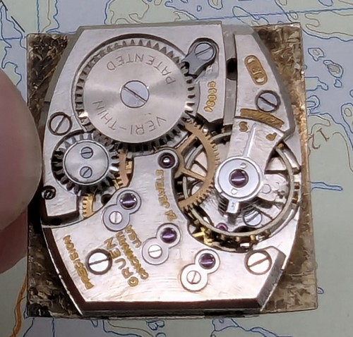 Vtg 1944 Gruen Precision 21 335-530 Rectangular Angled Crystal Mechanical Watch - Picture 12 of 13
