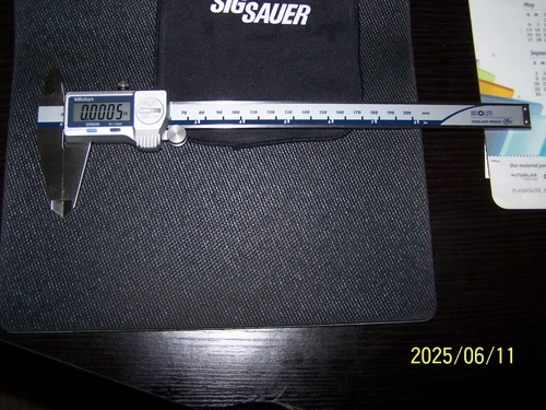 MITUTOYO 500-734-20 Absolute Digital Carbide Caliper, 0 to 8” Inch