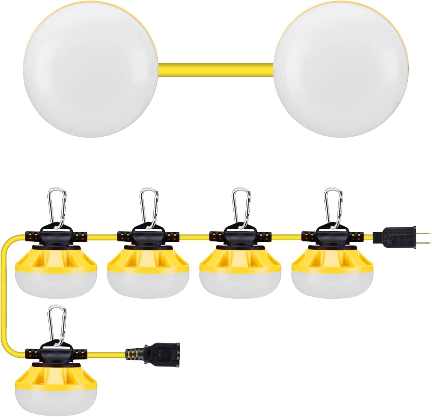 50-200FT Construction String Work Light LED Industrial Commercial Grade Lighting