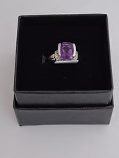 Sterling Silver Amethyst Ring Size 7