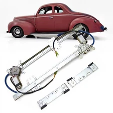 Flat Glass Power Window Conversion Kit for 1938 Ford Coupe Club Standard Deluxe
