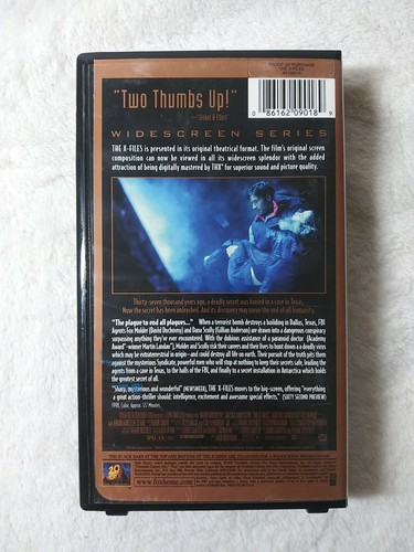 The X Files VHS Pre-Owned 20th Century Fox 1998 - Picture 2 of 10