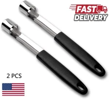 2 PCS Stainless Steel Core Seed Remover Fruit Apple Pear Peach Core KitchenUS
