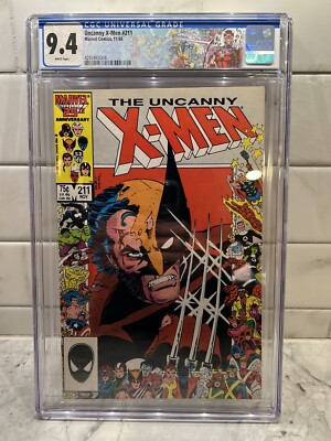 UNCANNY X-MEN 211 CGC 9.4 1st MARAUDERS Wolverine Sabretooth Key Cover 