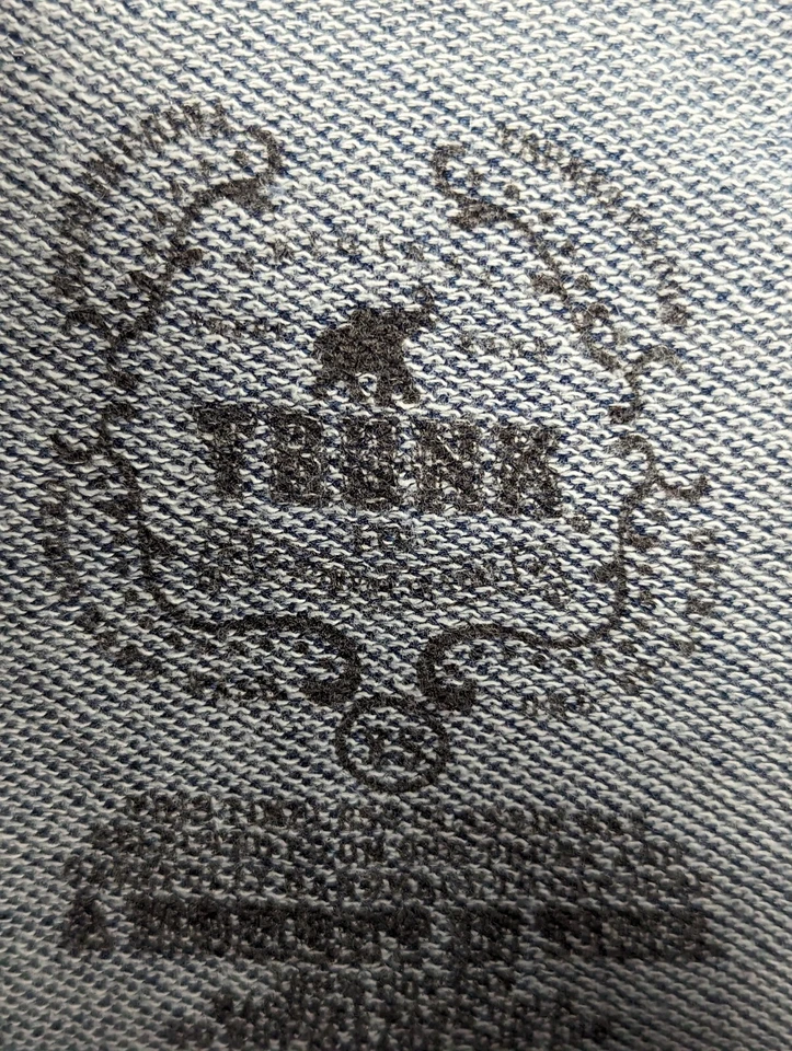 Trunk Ltd Vintage Journey Thrashed Paint Splatter Indigo Dyed Raglan Sweatshirt - Image 3 of 4