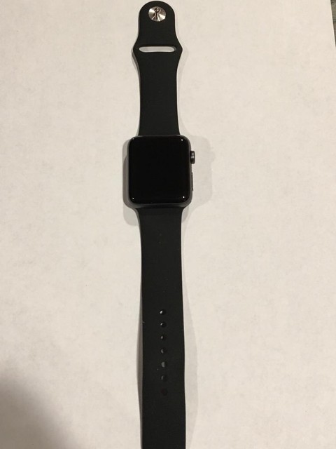 Apple Watch Series 2 42mm Aluminium Case Black Sport Band - (MP062LL/A) for sale online | eBay