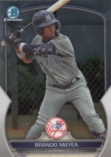 BRANDON MAYEA BOWMAN CHROME ROOKIE RC DRAFT NEW YORK YANKEES #BDC-66 2023 23