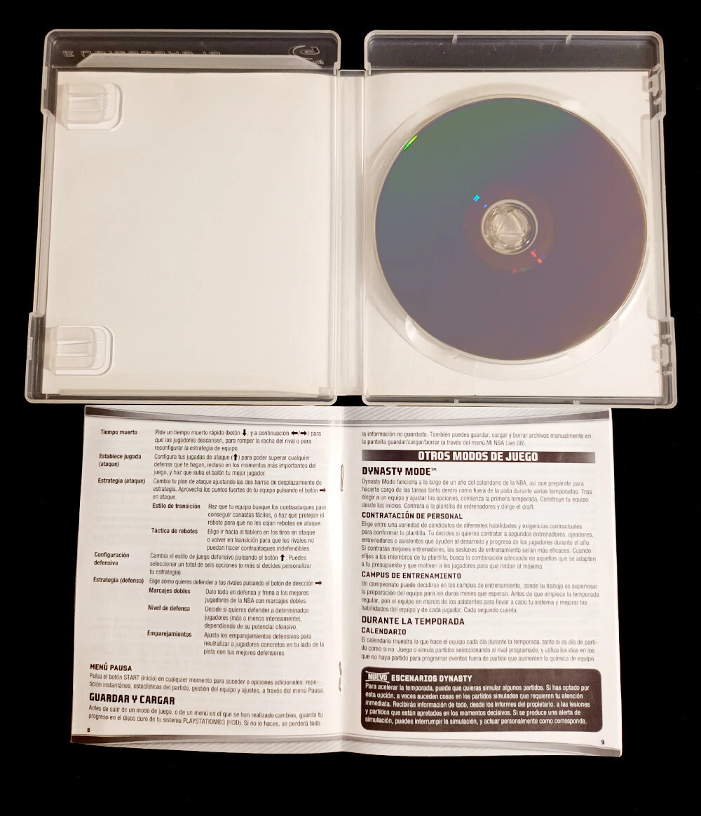 NBA LIVE 08 2008 Sony Playstation 3 PS3 Play3 PAL-España Completo EA Sports