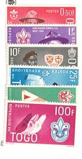 1961 Republique Du Togo Sc# 401-6. Boy Scouts. MNH Cv$3.60