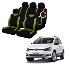 FOR VW Fox Green & Black Car Seat Covers Protectors Full Set Washable Pet