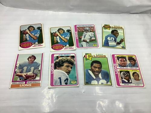 Vintage 1970s Detroit Lions Football Cards 29 Cards Total - Picture 2 of 2
