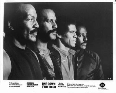 Jim Brown Fred Williamson Jim Kelly and Richard Roundtree 1982 OLD PHOTO