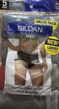 Gildan Men's Cotton Soft Comfort Support Briefs Underwear 5-Pack, Assorted, 2XL