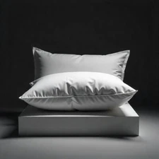 2-Pack - Double Quilted Satin Cover Pillow Extra Soft Weight 1200g