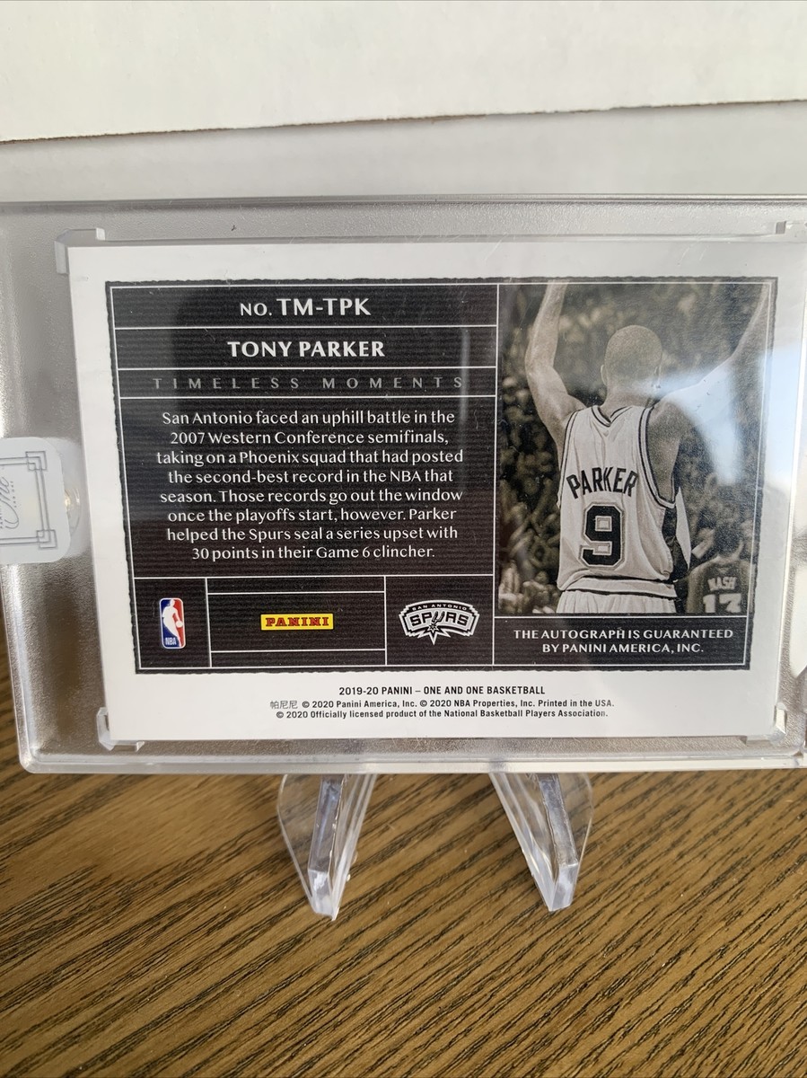 その他 TONY PARKER auto Tony Parker 2019-20 Panini One And One Sealed AUTO #'d 17/25