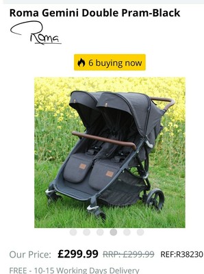 roma gemini pram
