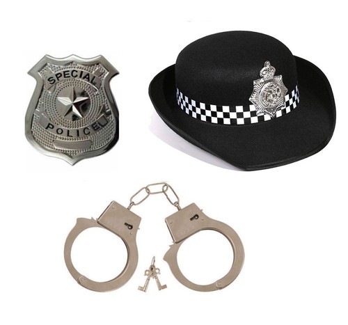 Police Hat Handcuffs 