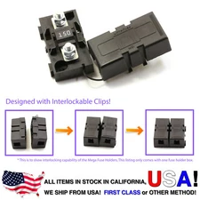 Premium MIDI Fuse Holder with 150A midifuse 150 amp 32V DC Time Delay Clip