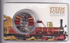AUSTRALIAN: 2022 50 CENT STEAM POWER TRAIN RAIL QLD - QUEENSLAND RAIL COIN#HM873