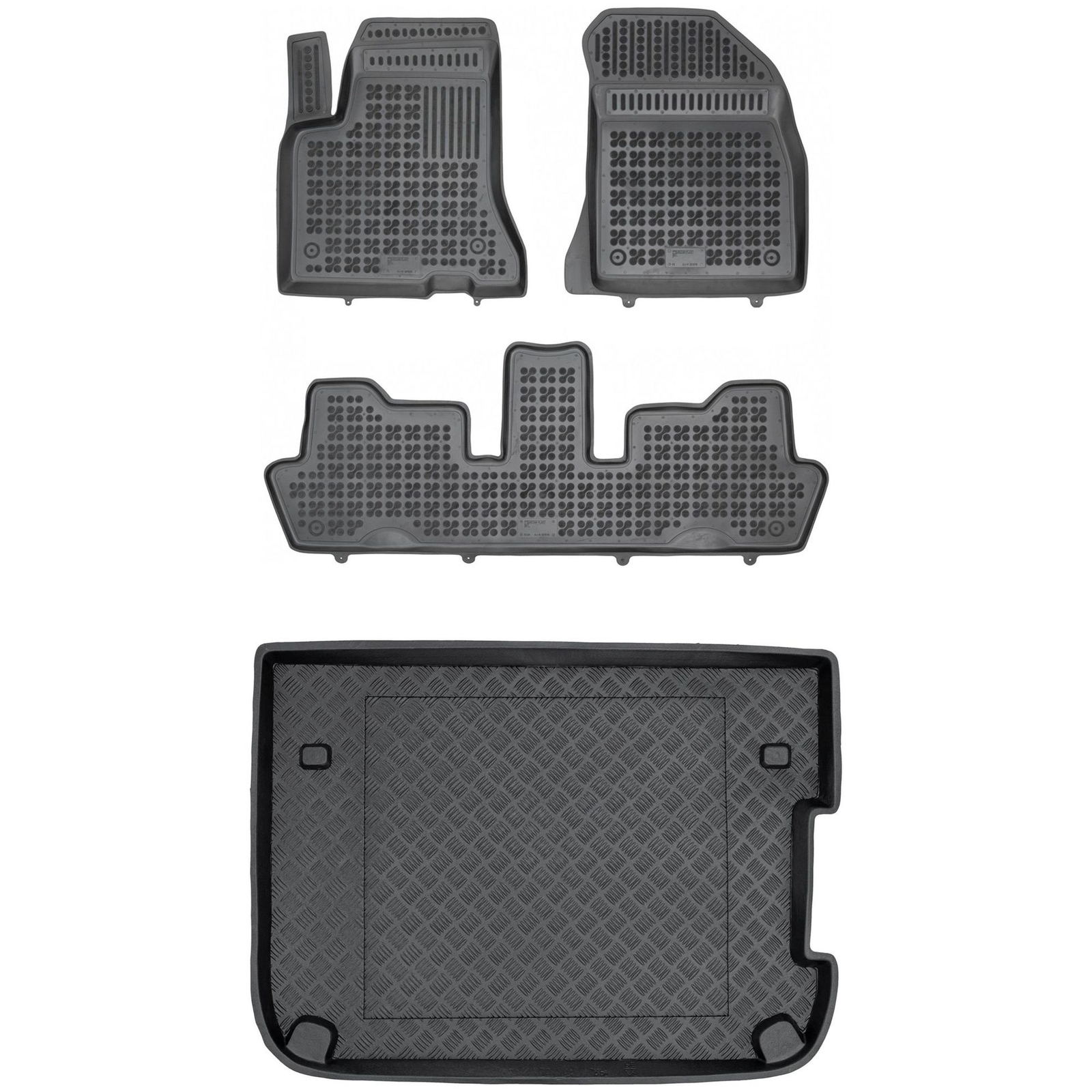 Tapis de sol Citroen C4 PIC et tapis coffre PE étanche noir
