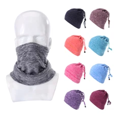 Winter Adjustable Half Face Mask Soft Fleece Face Mask Scarf for Cold Weather