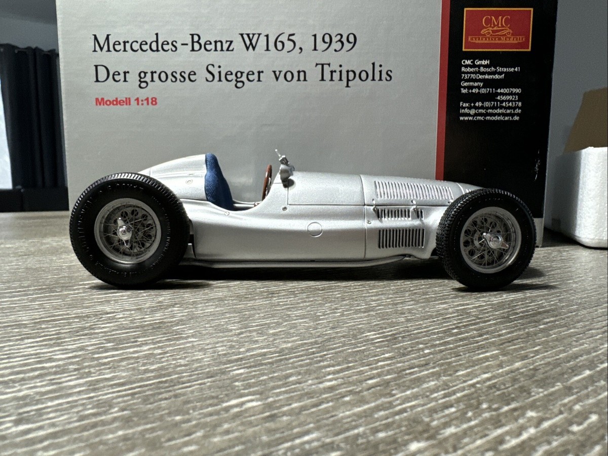 1/18 Scale CMC Mercedes Bemz W165, 1938 Der grosse Sieger Von Tripolis(Complete) 1/18 Scale CMC Mercedes Bemz W165, 1938 Der grosse Sieger Von Tripolis(Complete)