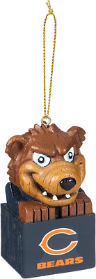 NFL Chicago Bears Baumschmuck Tiki Mascot Anhänger Ornament Weihnachtsbaum