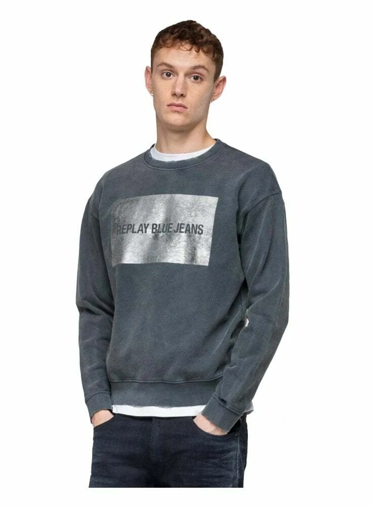 Replay blue jeans sweatshirt sale